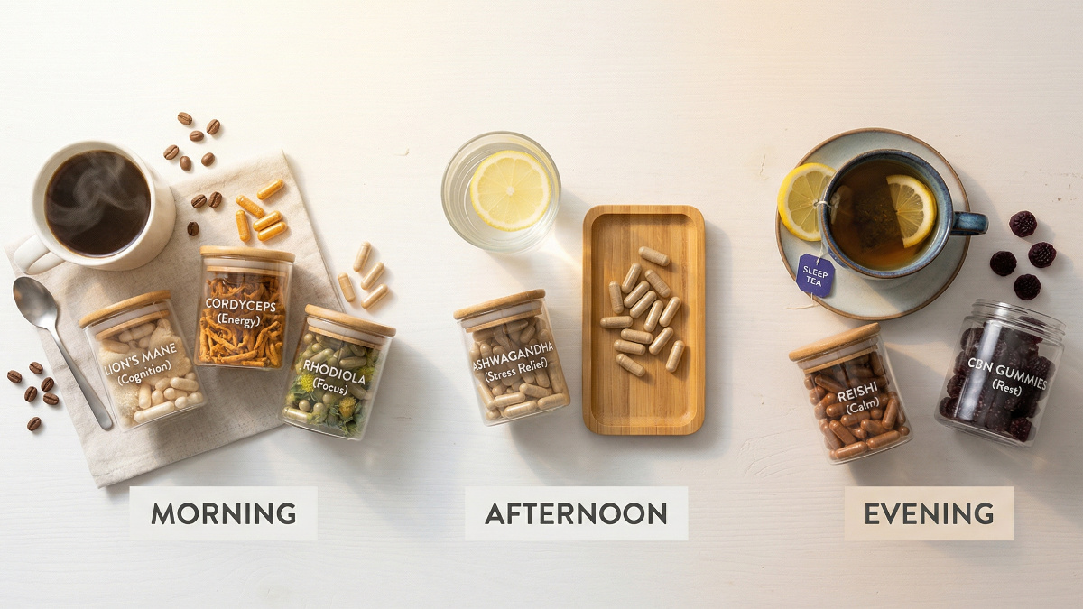 The Ultimate Wellness Stack: Mushrooms + Adaptogens + CBN for All-Day Performance